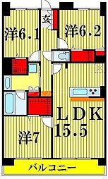 間取図画像 3LDK
