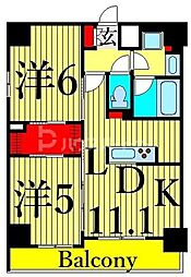 S-RESIDENCE東日暮里 2LDKの間取図画像