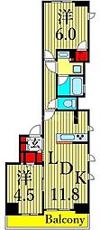 Brilliaist町屋 2LDKの間取図画像