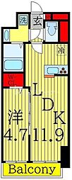 浅草グレイスフルリッチマンション 1LDKの間取図画像