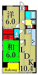 NBM 2LDKの間取図画像