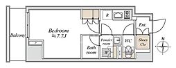 ブランシエスタ入谷グランデ 1Kの間取図画像