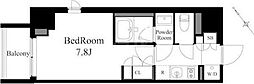 ラティエラ上野入谷 1Kの間取図画像