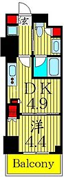 ONE ROOF RESIDENCE NISHINIPPORI 1DKの間取図画像