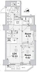 メイクス上野 2LDKの間取図画像