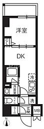 ハーモニーレジデンスグローバルキャピタル 1DKの間取図画像