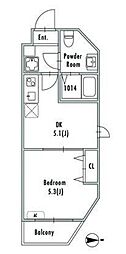 GRAN PASEO西新井 1DKの間取図画像