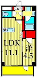 ビィ・フォルマ尾久 1LDKの間取図画像