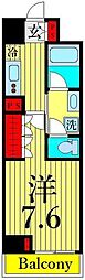 ヴェルト日暮里イースト 1Kの間取図画像