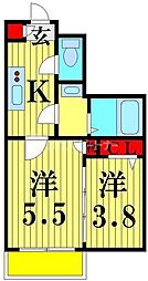 GRANPASEO舎人 2Kの間取図画像