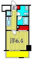プレール・ドゥーク東京イースト4リバーサイド 1Kの間取図画像