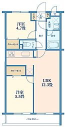 間取図画像 2LDK