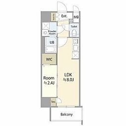 名古屋市営名城線 大曽根駅 徒歩7分の賃貸マンション 5階1LDKの間取り