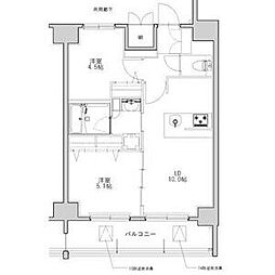 S-RESIDENE名駅北alesia(アレシア) 2LDKの間取図画像