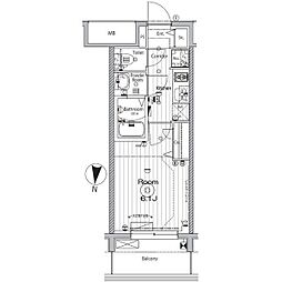 メイクス矢場町2 1Kの間取図画像