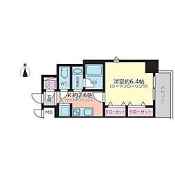 AVANTI atsuta 1Kの間取図画像