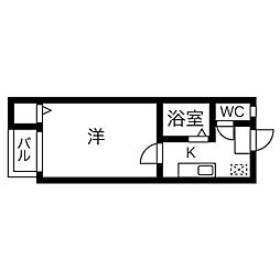 ヴィアトール 1SKの間取図画像