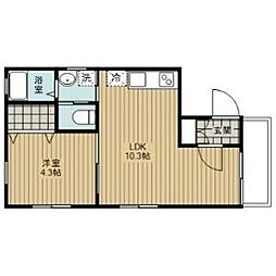 Nhouse 1LDKの間取図画像