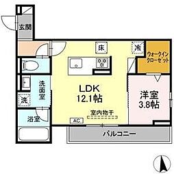 annamarie F(アンナマリーエフ) 1LDKの間取図画像