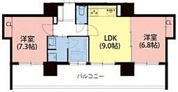 さくらHillsNAGOYAWEST 2LDKの間取図画像