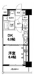 アスピラシオン名駅 1DKの間取図画像