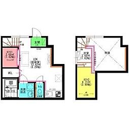 ラフェスタ志賀本通 1LDKの間取図画像