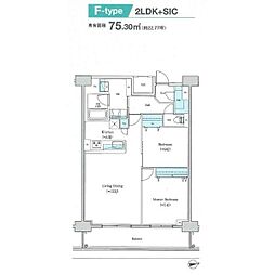 アーバンパーク日吉 2LDKの間取図画像