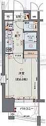プレサンス名古屋駅前ヴェルロード 1Kの間取図画像