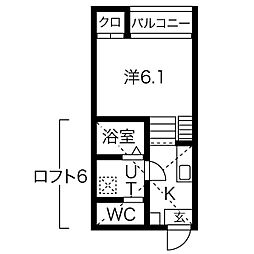 HALFLATS 1SKの間取図画像