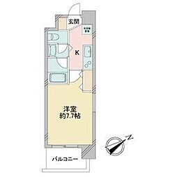 アルフィーレ新栄 1Kの間取図画像