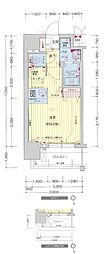 プレサンス大須プライマル 1Kの間取図画像