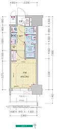 プレサンス鶴舞駅前レジス 1Kの間取図画像