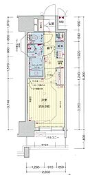 プレサンス新栄リベラ 1Kの間取図画像