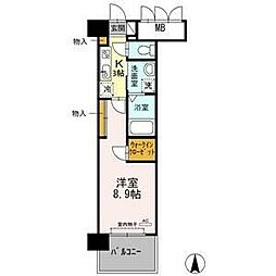 グランドソレイユ名駅 1Kの間取図画像