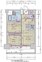 プレサンス上前津ディアシス 2LDKの間取図画像