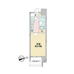 ルクレ新栄レジデンス 1Kの間取図画像