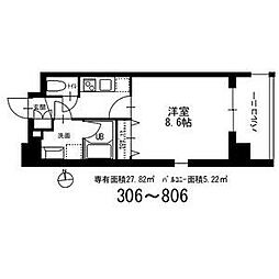 CionNagoyameieki 1Kの間取図画像