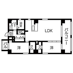 THEGDOne 2LDKの間取図画像