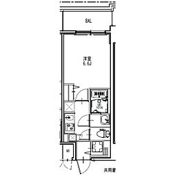 JR中央本線 金山駅 徒歩7分の賃貸マンション 5階1Kの間取り