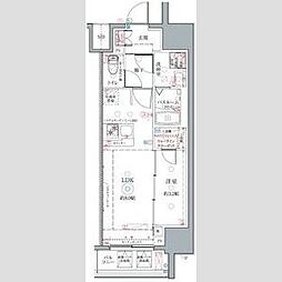 名古屋市営名城線 上前津駅 徒歩3分の賃貸マンション 13階1LDKの間取り