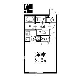 名古屋市営名城線 上前津駅 徒歩7分の賃貸マンション 5階1Kの間取り