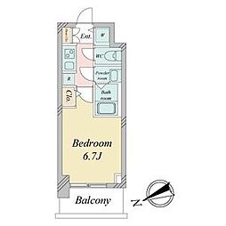 名古屋市営鶴舞線 鶴舞駅 徒歩5分の賃貸マンション 5階1Kの間取り