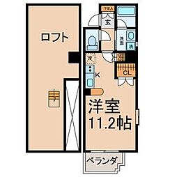 名古屋市営鶴舞線 大須観音駅 徒歩4分の賃貸マンション 8階ワンルームの間取り