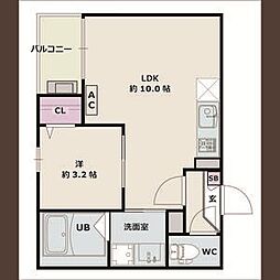 間取図画像 1LDK