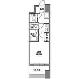 名古屋市営鶴舞線 鶴舞駅 徒歩6分の賃貸マンション 14階1Kの間取り
