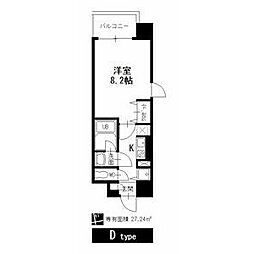 名古屋市営鶴舞線 大須観音駅 徒歩3分の賃貸マンション 3階1Kの間取り