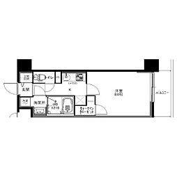 名古屋市営名城線 矢場町駅 徒歩5分の賃貸マンション 5階1Kの間取り