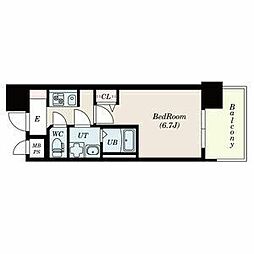 名古屋市営名城線 上前津駅 徒歩3分の賃貸マンション 5階1Kの間取り
