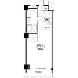 名古屋市営鶴舞線 大須観音駅 徒歩10分の賃貸マンション 5階ワンルームの間取り
