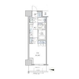 名古屋市営東山線 名古屋駅 徒歩10分の賃貸マンション 7階1Kの間取り